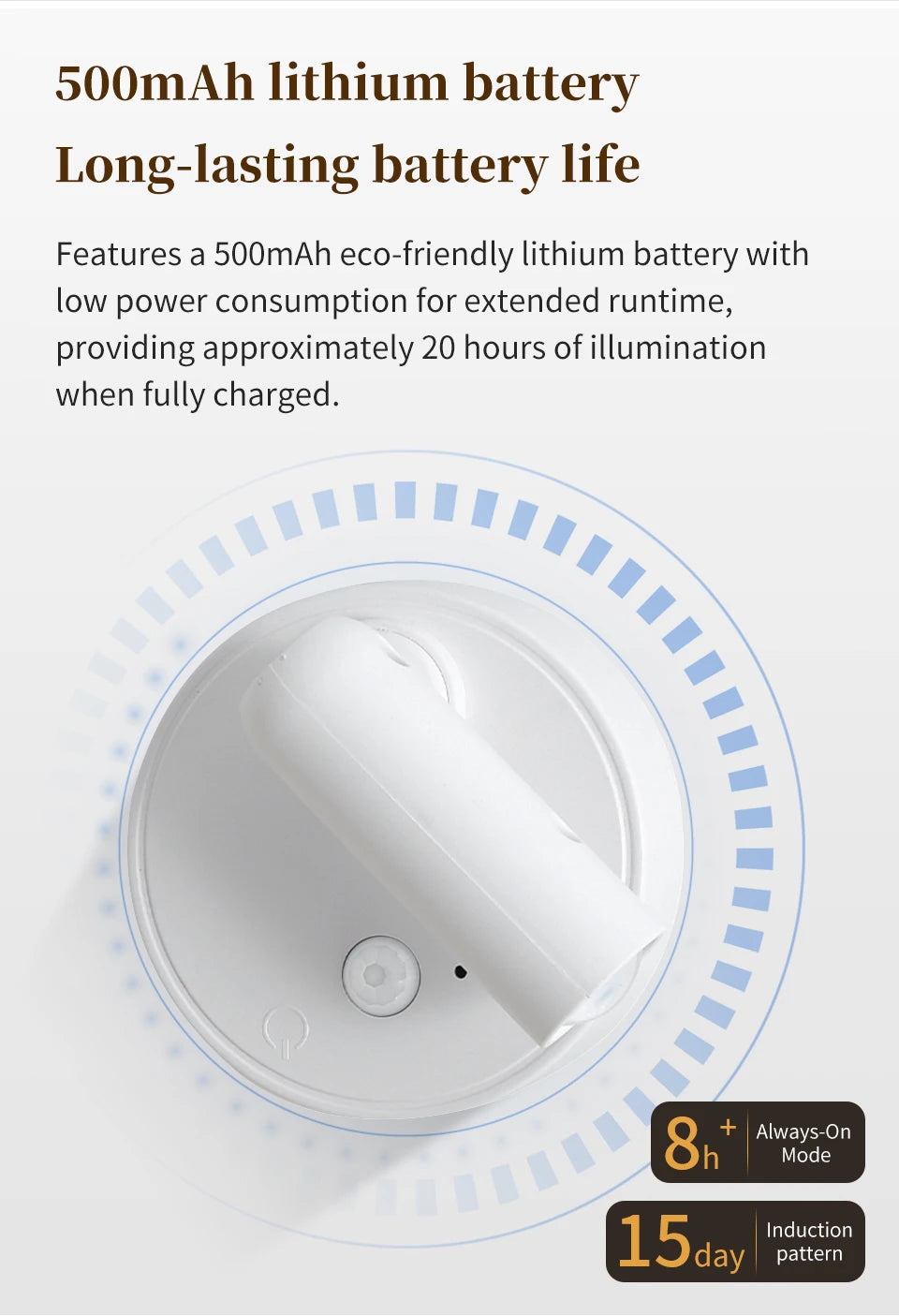 NuvAura GlowSpot™ | Rechargeable RGB Motion Sensor Wall Light