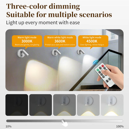 NuvAura GlowSpot™ | Rechargeable RGB Motion Sensor Wall Light