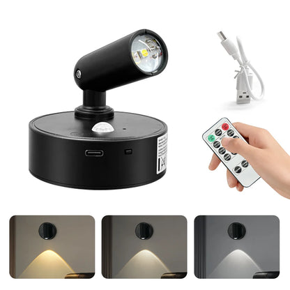 NuvAura GlowSpot™ | Rechargeable RGB Motion Sensor Wall Light