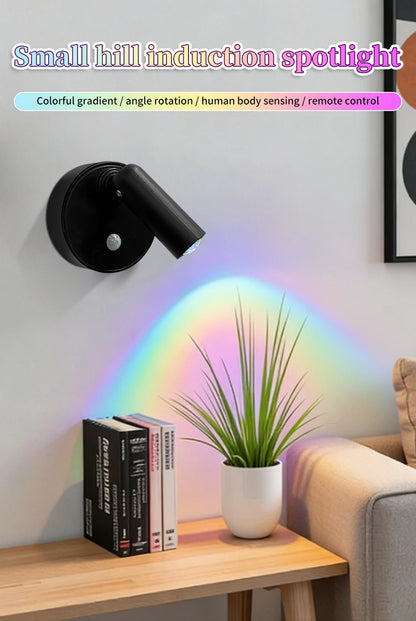 NuvAura GlowSpot™ | Rechargeable RGB Motion Sensor Wall Light